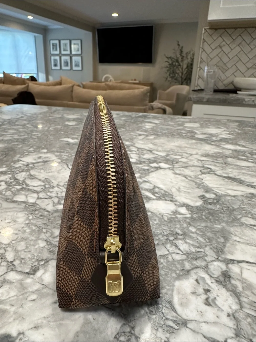 Louis Vuitton Damier Ebene Cosmetic Pouch PM